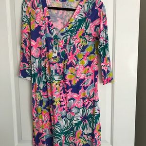 Lilly Pulitzer cotton pleated dress